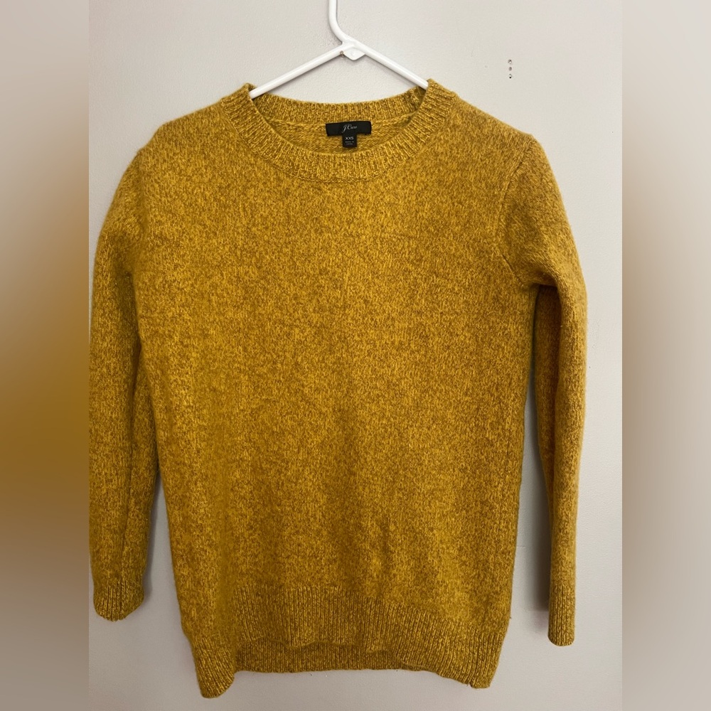 J. Crew Woman's‎ Mustard Crewneck Sweater